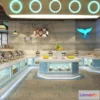 1574848 - Seafood Restaurant 3D Scene - 3D Blocks - 054 3D Max