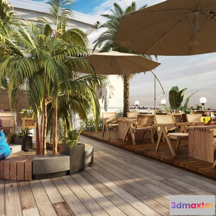 1574948 - Southeast Asia Restaurant 3D Scenes - 3D Blocks - 024 3D Max