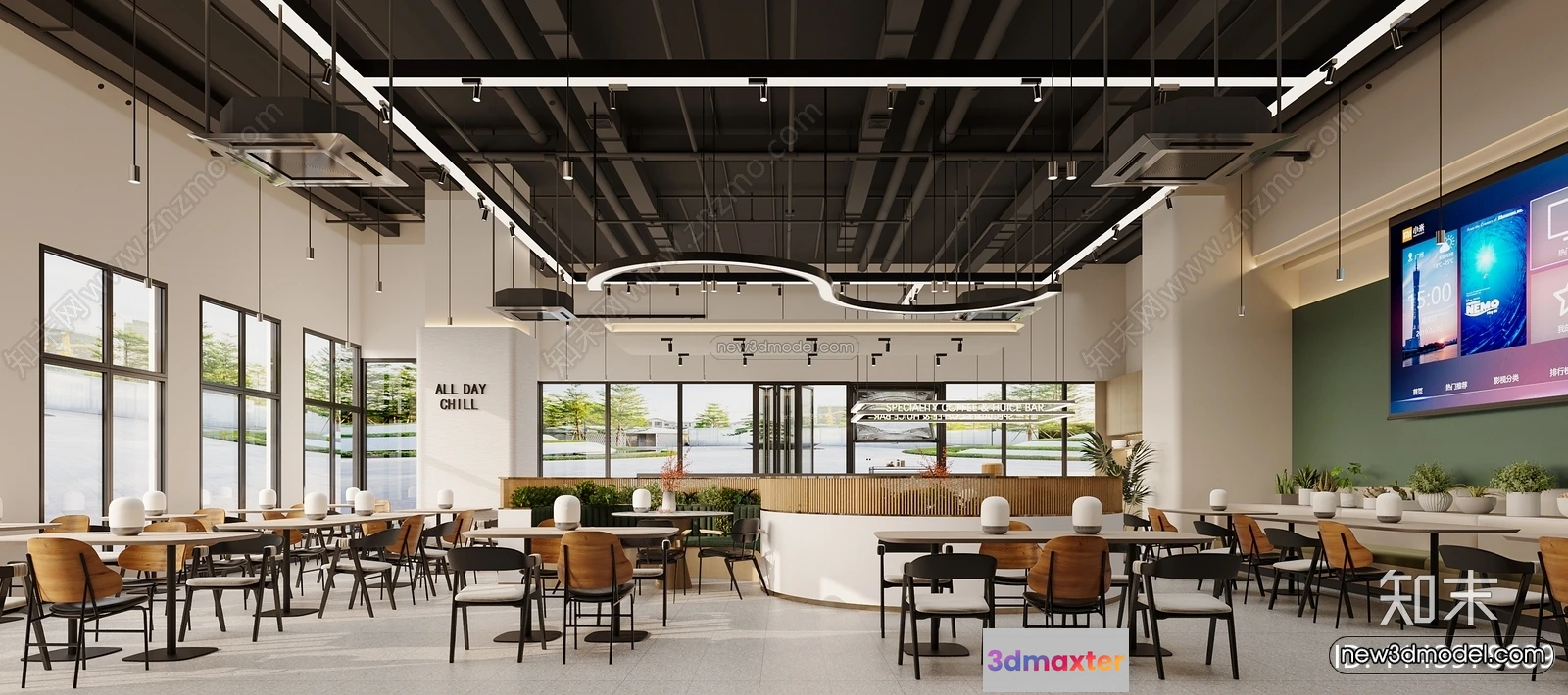 1578772 - Restaurant and Fastfood 3D Scene - 3D Blocks - 248 3D Max