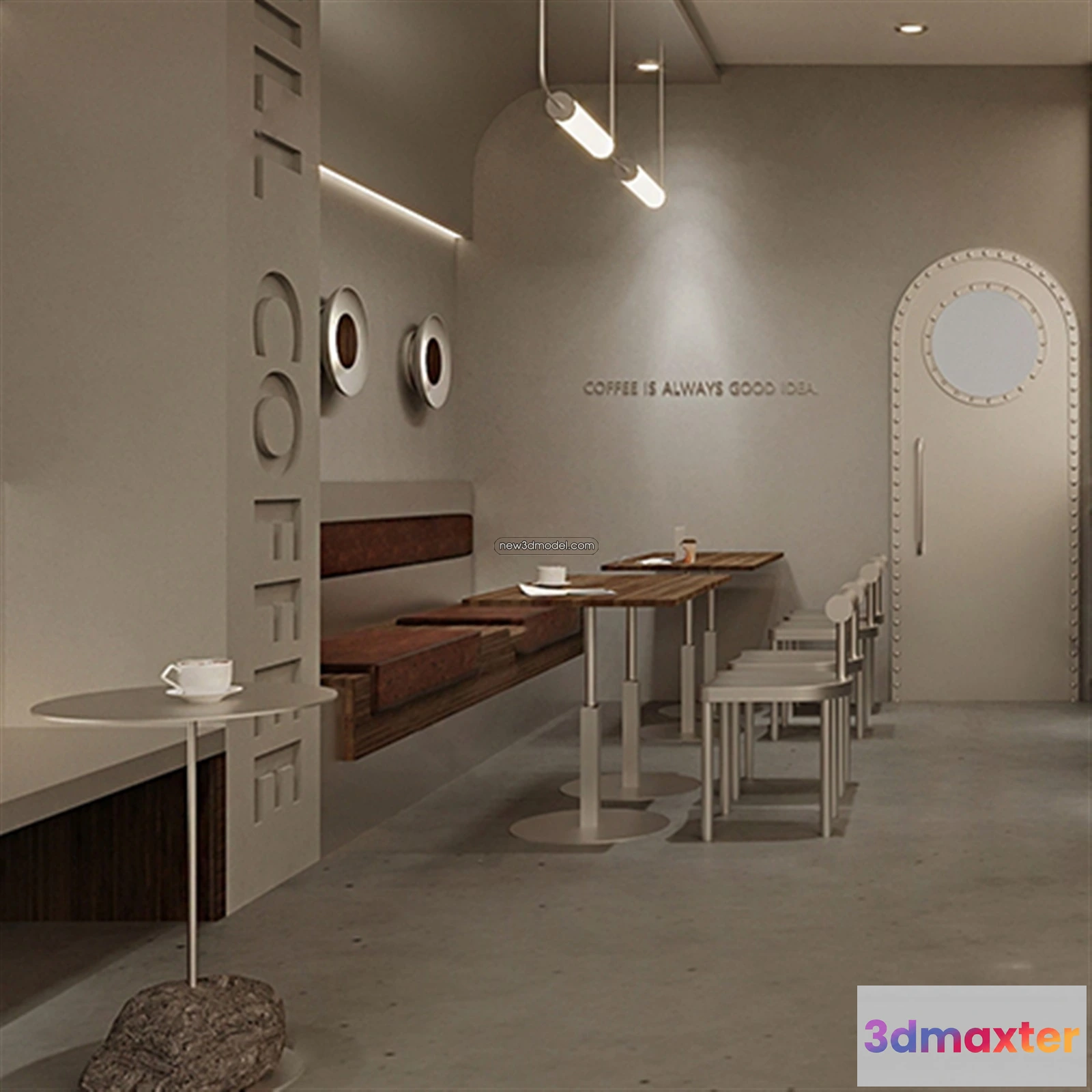 1578784 - Restaurant and Fastfood 3D Scene - 3D Blocks - 254 3D Max