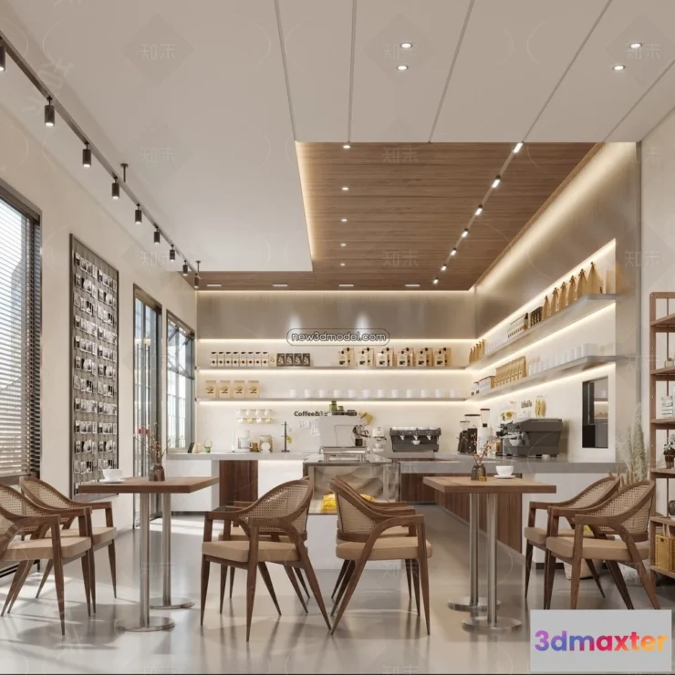 1578850 - Restaurant and Fastfood 3D Scene - 3D Blocks - 287 3D Max