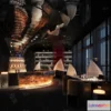 1579794 - Modern Style Interior 3D Blocks and 3D Models - Bar 3D Scene - 726 3D Max