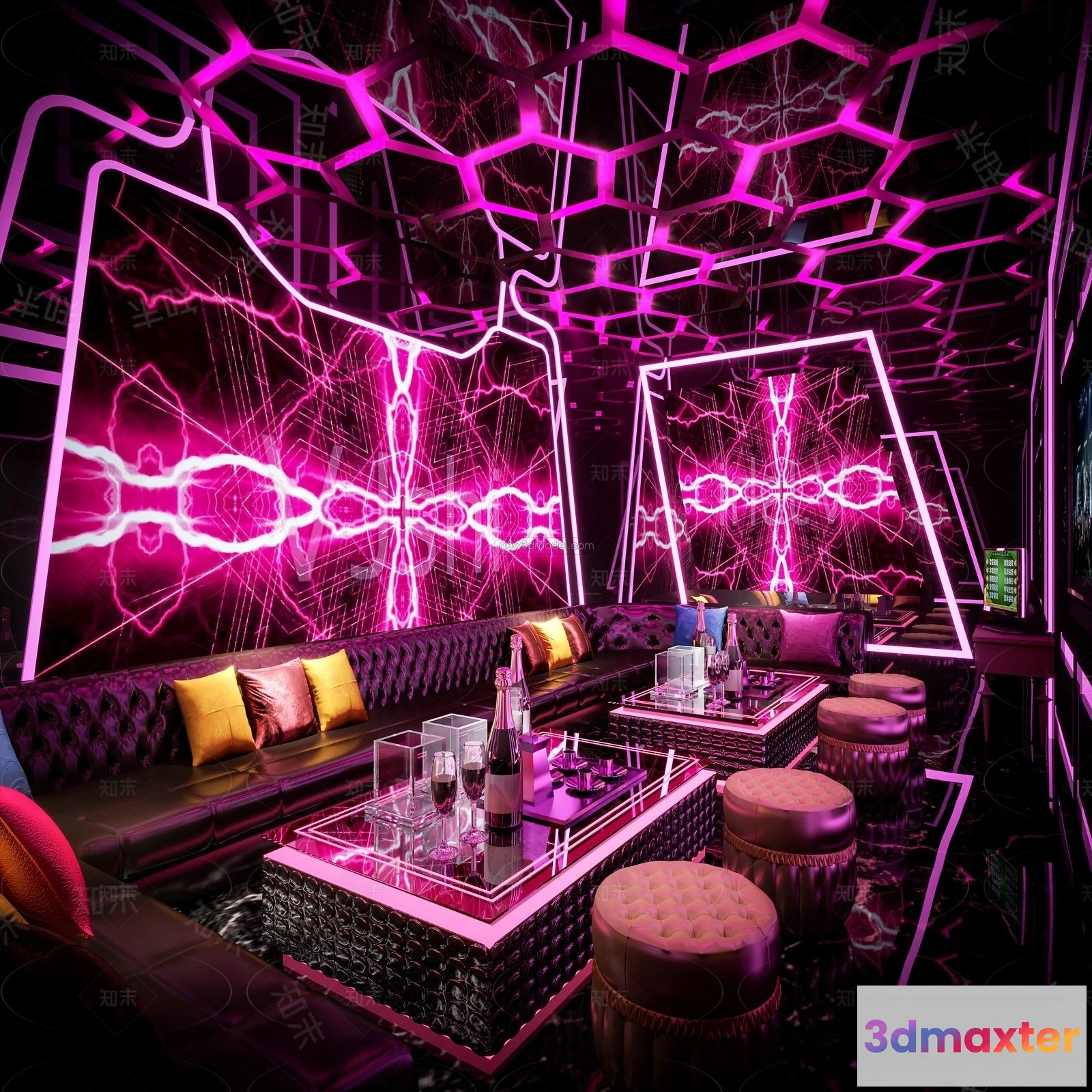 1579806 - Modern Style Interior 3D Blocks and 3D Models - KTV 3D Scene - 732 3D Max