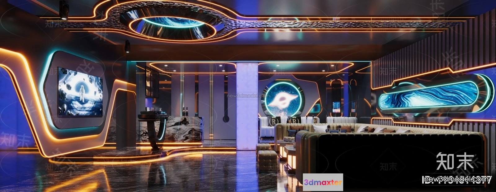 1579860 - Modern Style Interior 3D Blocks and 3D Models - KTV 3D Scene - 759 3D Max