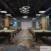 1584331 - Modern Style Interior 3D Blocks and 3D Models - Billard 3D Scene - 795 3D Max