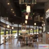 1584469 - Modern Style Interior 3D Blocks and 3D Models - Coffee Shop 3D Scene - 876 3D Max