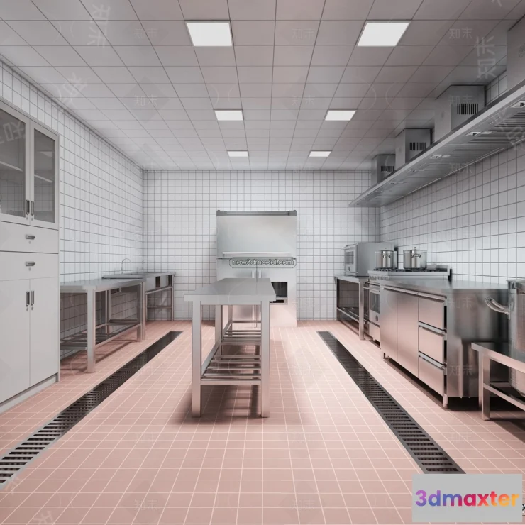 1584515 - Restaurant Kitchen 3D Models - 3D Scene - 012 3D Max