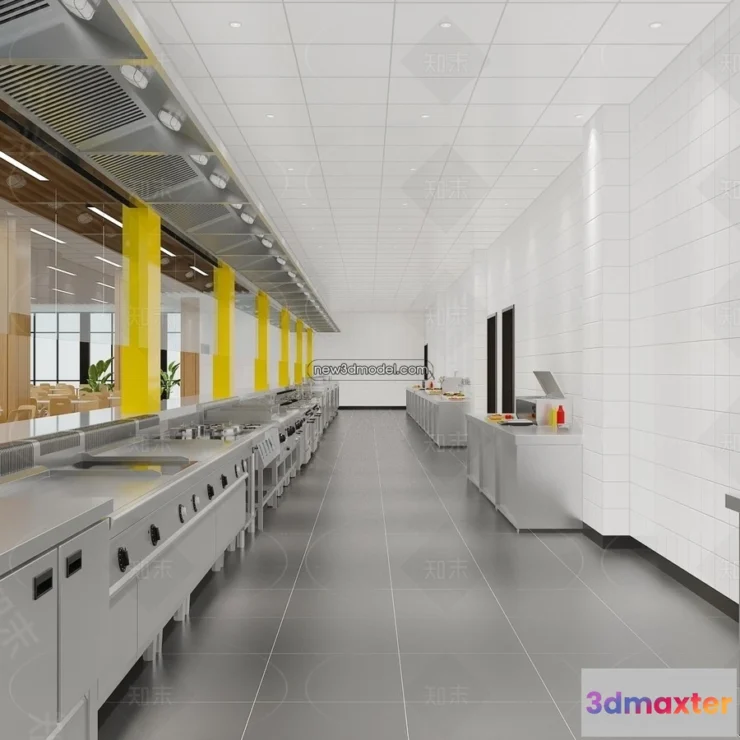 1584549 - Restaurant Kitchen 3D Models - 3D Scene - 029 3D Max