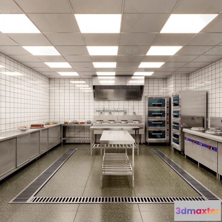 1584551 - Restaurant Kitchen 3D Models - 3D Scene - 030 3D Max