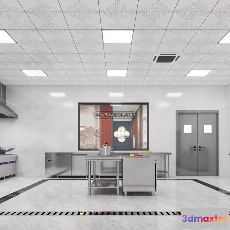 1584553 - Restaurant Kitchen 3D Models - 3D Scene - 031 3D Max