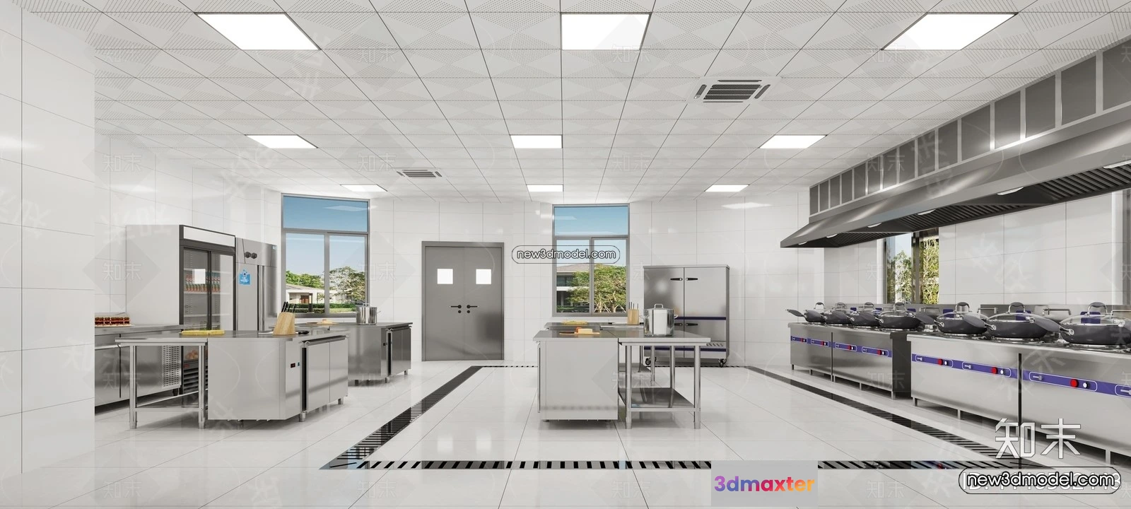 1584559 - Restaurant Kitchen 3D Models - 3D Scene - 034 3D Max