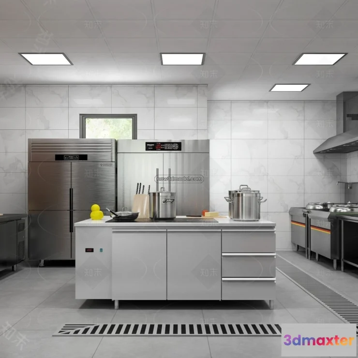 1584569 - Restaurant Kitchen 3D Models - 3D Scene - 039 3D Max
