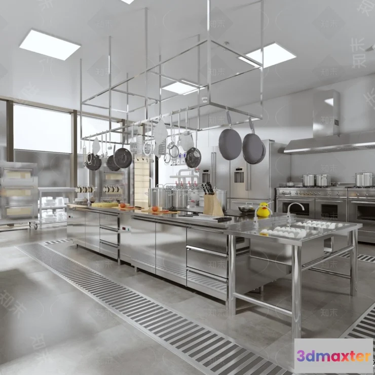 1584573 - Restaurant Kitchen 3D Models - 3D Scene - 041 3D Max