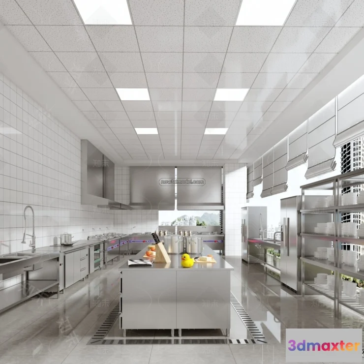 1584575 - Restaurant Kitchen 3D Models - 3D Scene - 042 3D Max
