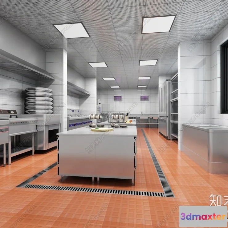 1584597 - Restaurant Kitchen 3D Models - 3D Scene - 053 3D Max