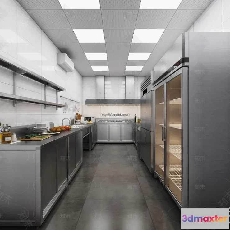 1584601 - Restaurant Kitchen 3D Models - 3D Scene - 055 3D Max