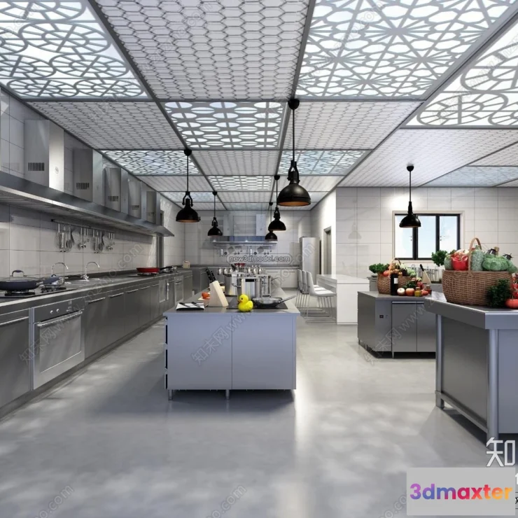 1584605 - Restaurant Kitchen 3D Models - 3D Scene - 057 3D Max