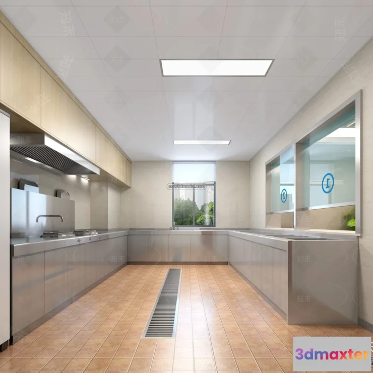 1584613 - Restaurant Kitchen 3D Models - 3D Scene - 061 3D Max