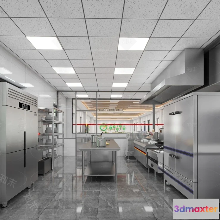 1584627 - Restaurant Kitchen 3D Models - 3D Scene - 068 3D Max
