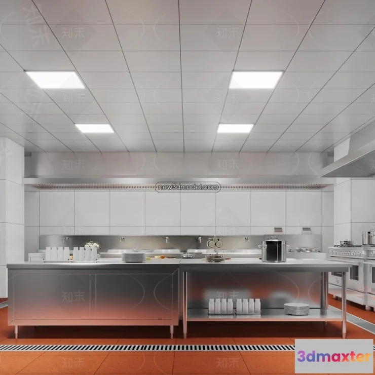 1584653 - Restaurant Kitchen 3D Models - 3D Scene - 081 3D Max