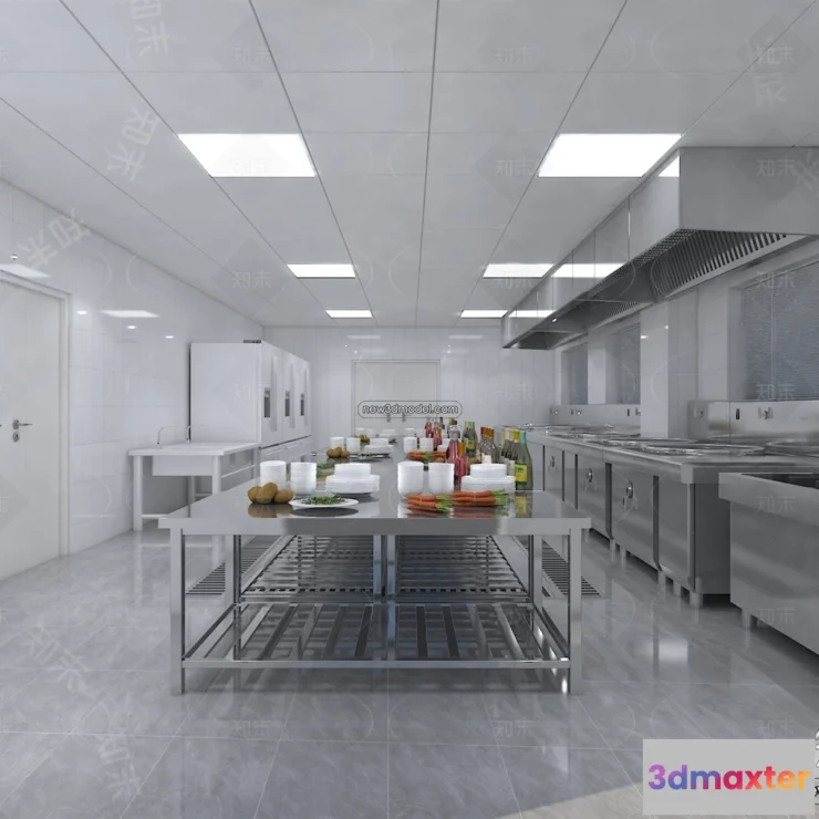 1584657 - Restaurant Kitchen 3D Models - 3D Scene - 083 3D Max