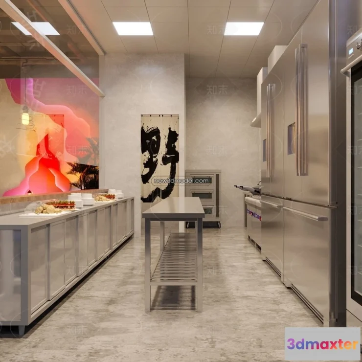 1584659 - Restaurant Kitchen 3D Models - 3D Scene - 084 3D Max