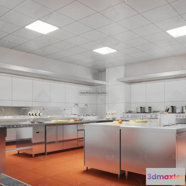 1584661 - Restaurant Kitchen 3D Models - 3D Scene - 085 3D Max