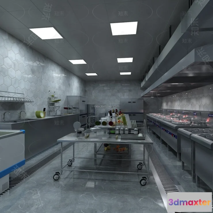 1584663 - Restaurant Kitchen 3D Models - 3D Scene - 086 3D Max
