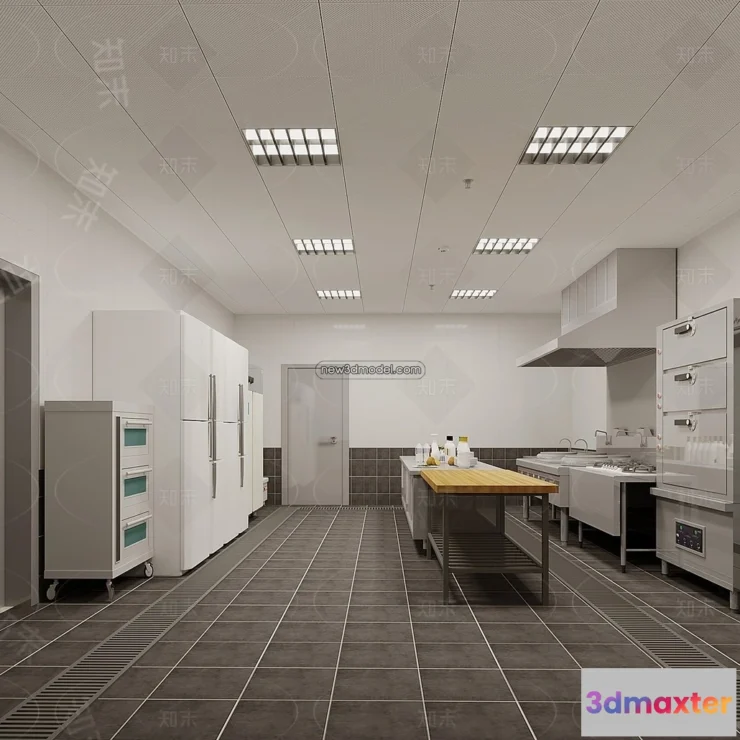 1584665 - Restaurant Kitchen 3D Models - 3D Scene - 087 3D Max