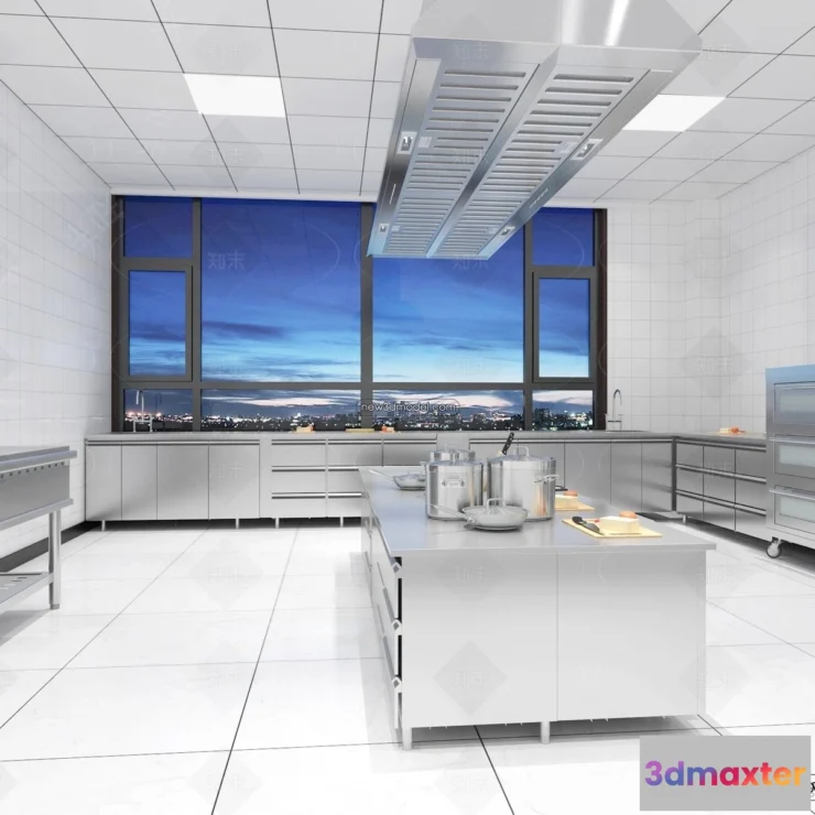 1584667 - Restaurant Kitchen 3D Models - 3D Scene - 088 3D Max