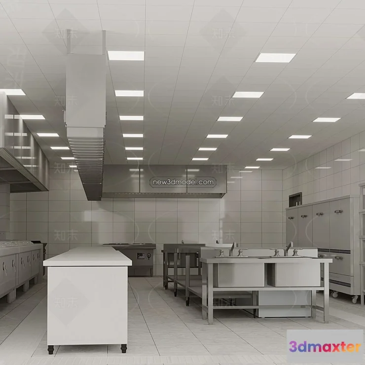 1584669 - Restaurant Kitchen 3D Models - 3D Scene - 089 3D Max