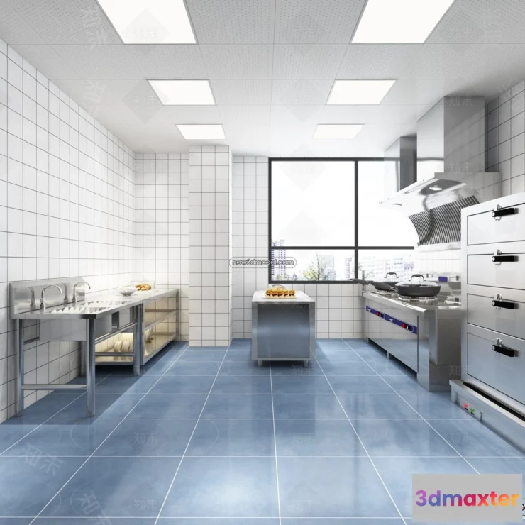 1584671 - Restaurant Kitchen 3D Models - 3D Scene - 090 3D Max