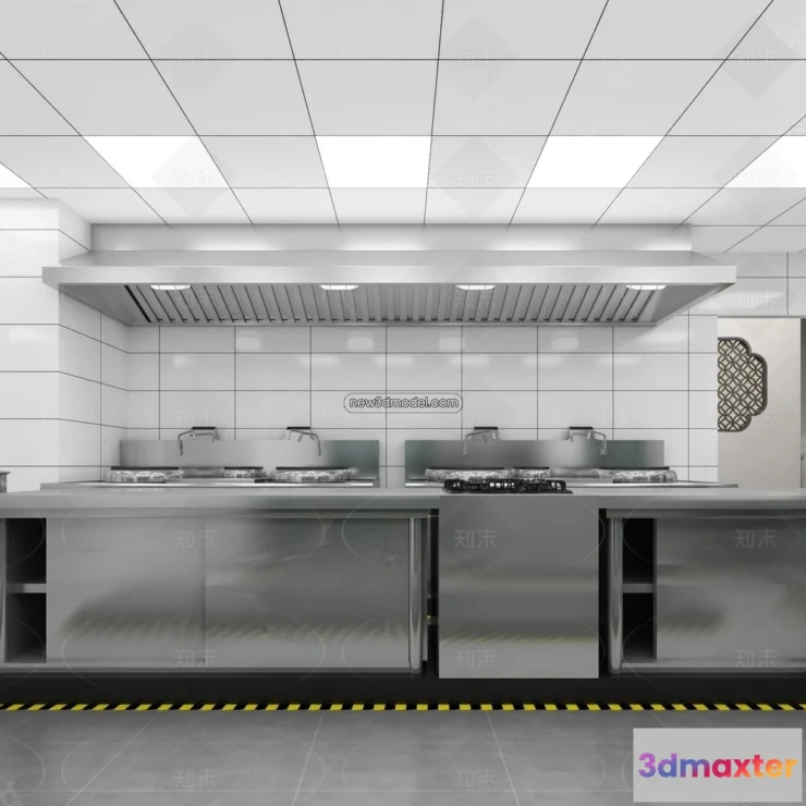 1584673 - Restaurant Kitchen 3D Models - 3D Scene - 091 3D Max