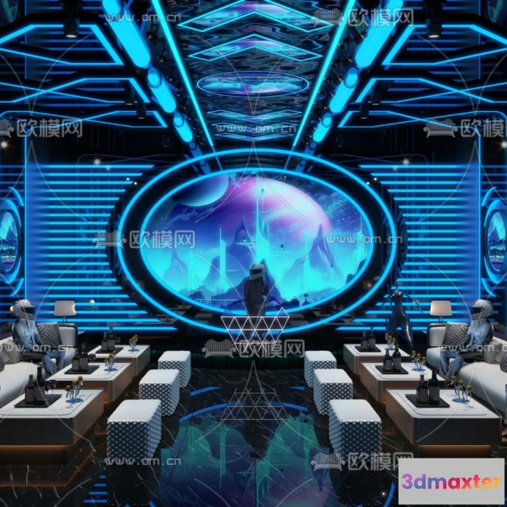 1686252 - KTV Interior 3D Models - Karaoke - 005 - VRAY Render 3D Max