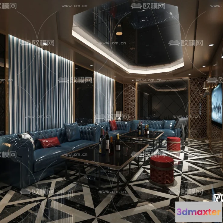 1686268 - KTV Interior 3D Models - Karaoke - 013 - VRAY Render 3D Max