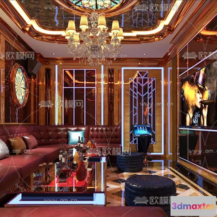1686298 - KTV Interior 3D Models - Karaoke - 028 - VRAY Render 3D Max