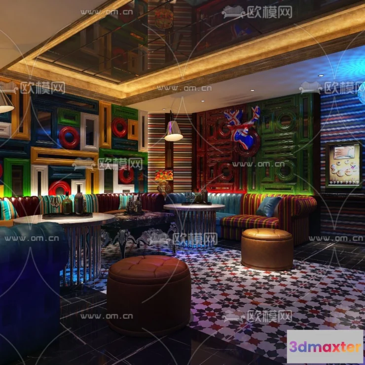 1686302 - KTV Interior 3D Models - Karaoke - 030 - VRAY Render 3D Max