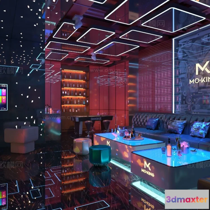 1686310 - KTV Interior 3D Models - Karaoke - 034 - VRAY Render 3D Max
