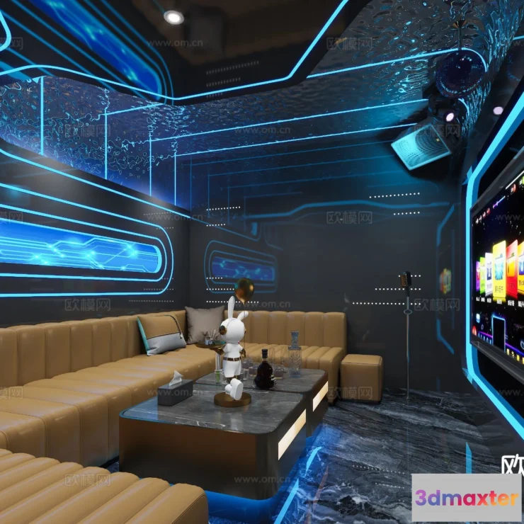 1686322 - KTV Interior 3D Models - Karaoke - 040 - VRAY Render 3D Max