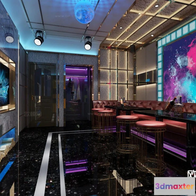 1686324 - KTV Interior 3D Models - Karaoke - 041 - VRAY Render 3D Max