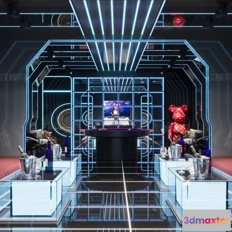1686360 - KTV Interior 3D Models - Karaoke - 059 - CORONA Render 3D Max