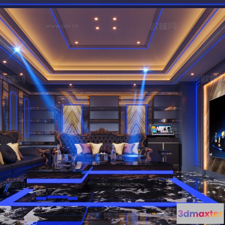 1686466 - KTV Interior 3D Models - Karaoke - 112 - CORONA Render 3D Max