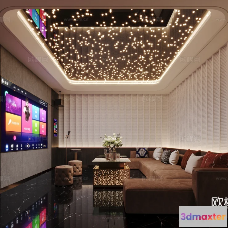 1686490 - KTV Interior 3D Models - Karaoke - 124 - CORONA Render 3D Max