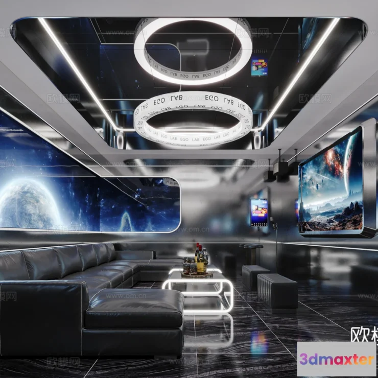 1686492 - KTV Interior 3D Models - Karaoke - 125 - CORONA Render 3D Max