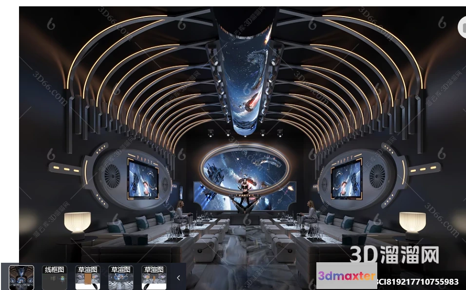 1686520 - KTV Interior 3D Models - Karaoke - 139 - VRAY Render 3D Max