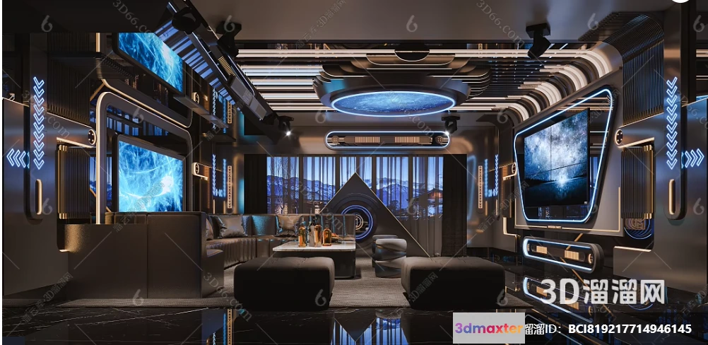 1686528 - KTV Interior 3D Models - Karaoke - 143 - CORONA Render 3D Max