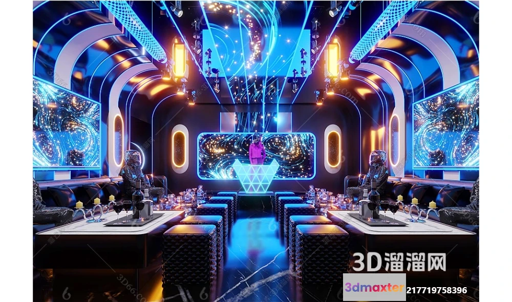 1686532 - KTV Interior 3D Models - Karaoke - 145 - CORONA Render 3D Max