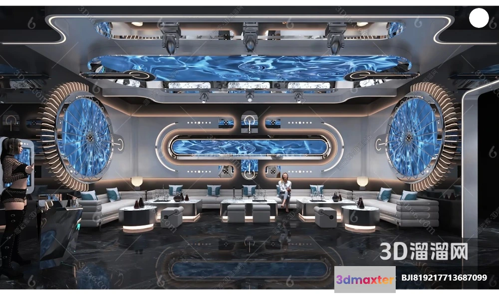 1686534 - KTV Interior 3D Models - Karaoke - 146 - VRAY Render 3D Max