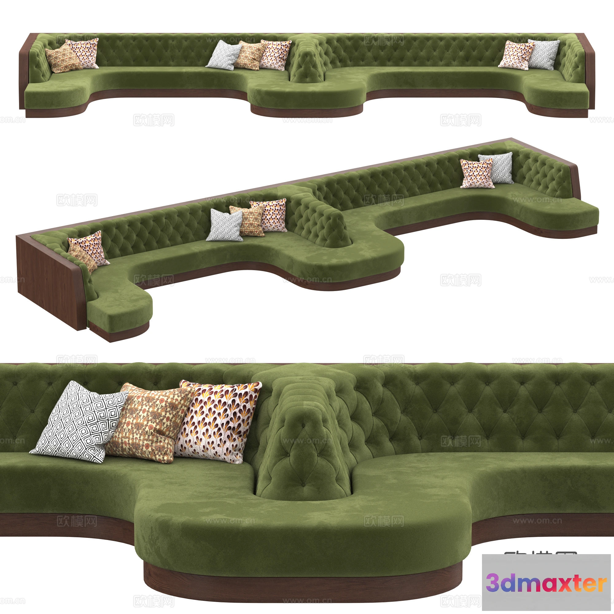 1687884 - Coffee Table and Armchair Sets - 3D Models - Cafe Interior 3D Scenes - 080 - VRAY Render 3D Max