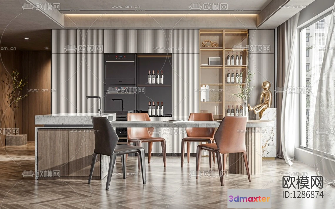 1142684 - Corona Render 3D Scenes - Dining Room - 0001